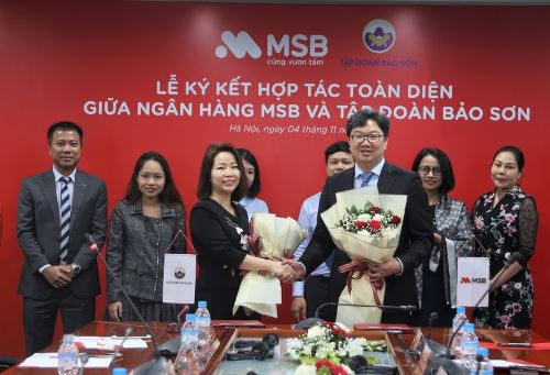 MSB và Tập đoàn Bảo Sơn ký kết hợp tác toàn diện